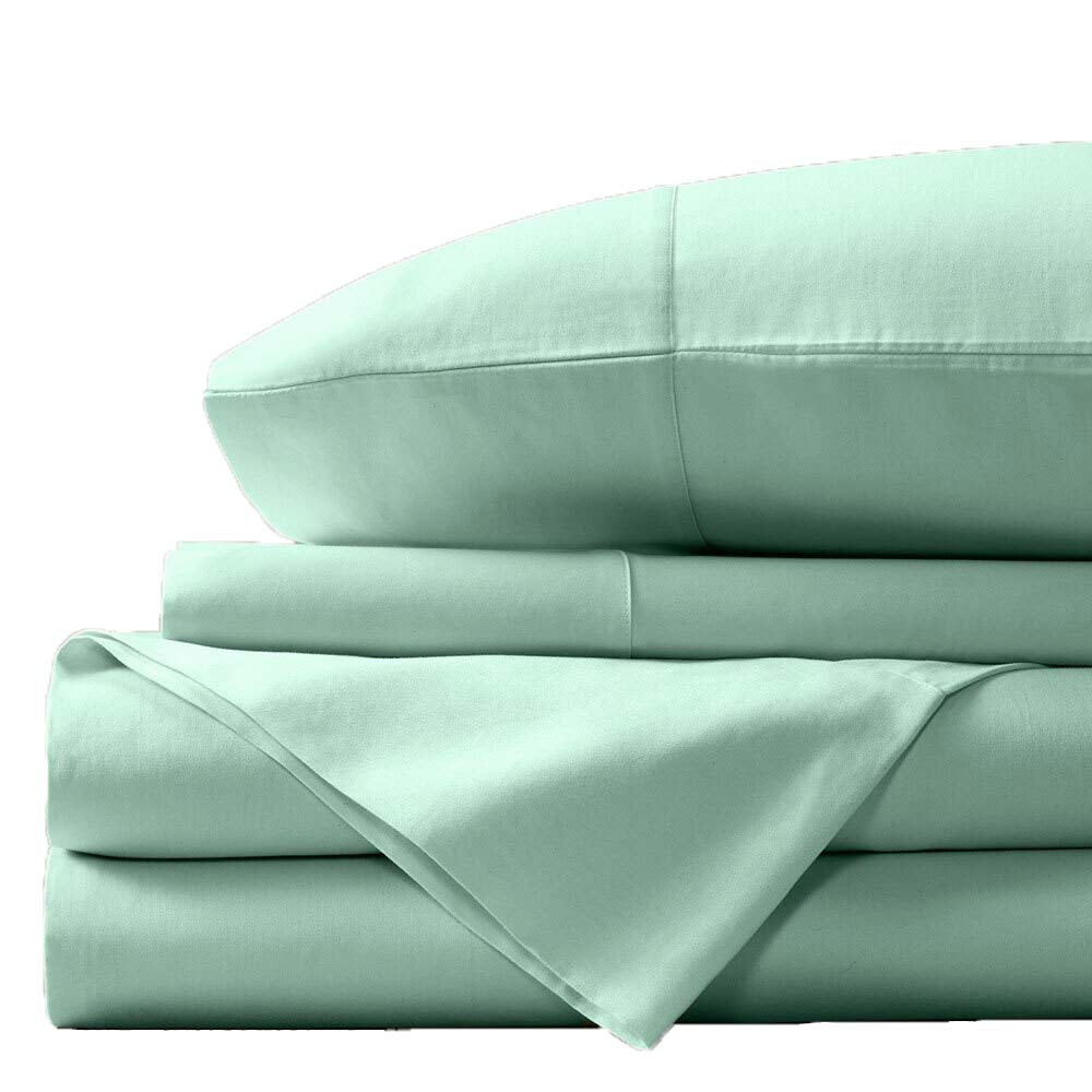 Aqua King Luxury Bamboo-Cotton Sheet Set with 400TC for Silky Softness