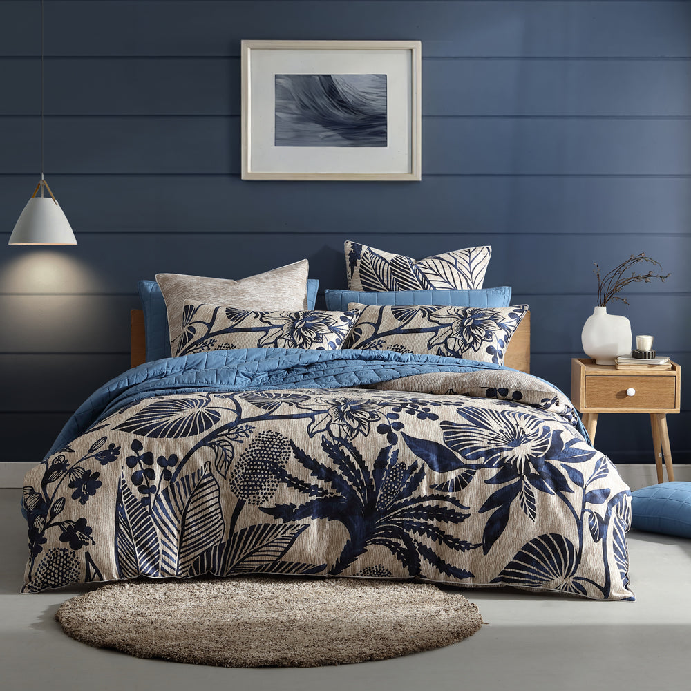 Logan and Mason King Size Kuranda Blue Quilt Cover Set