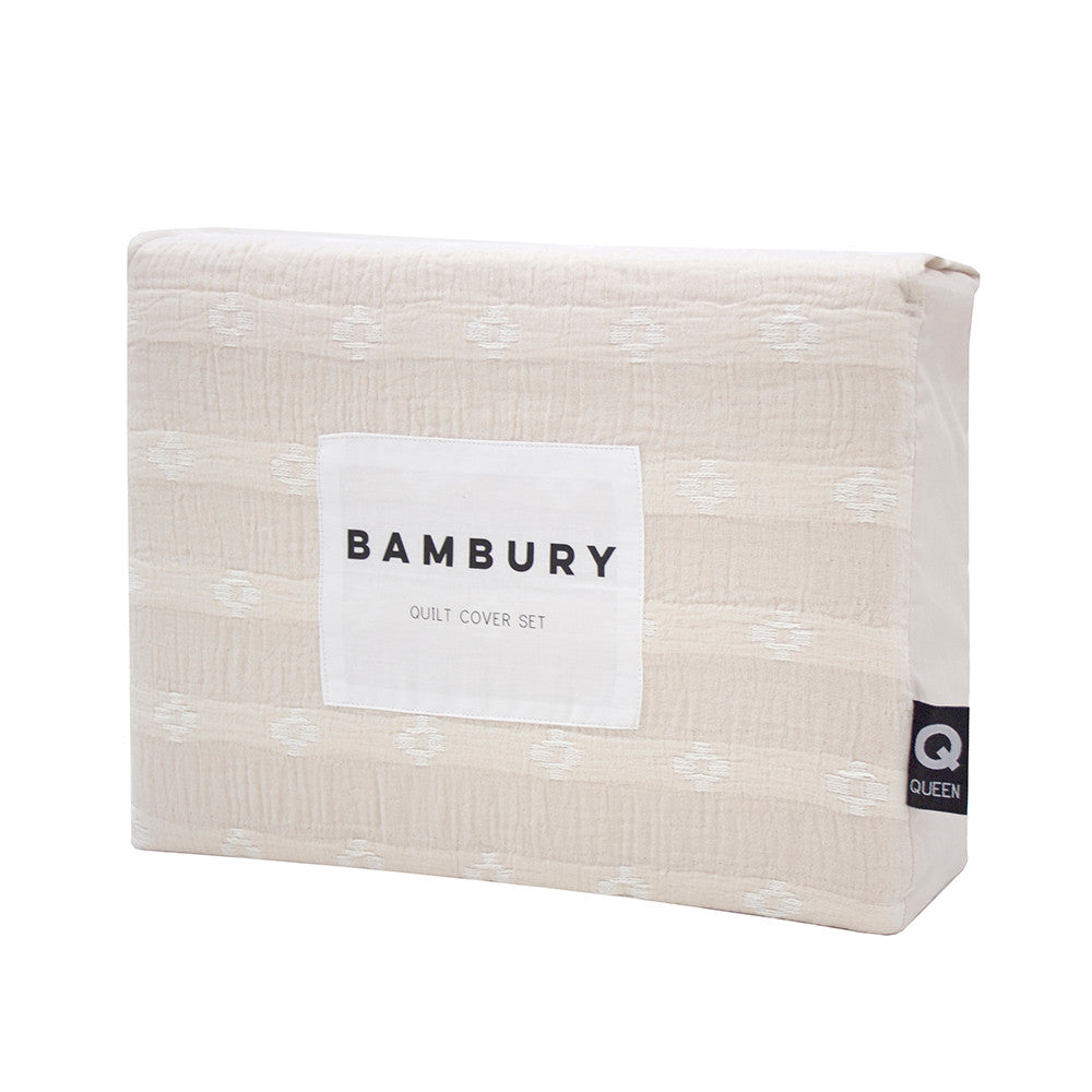 Double Bed Soft Cotton Carey Quilt Cover Set for a Calming Bedroom