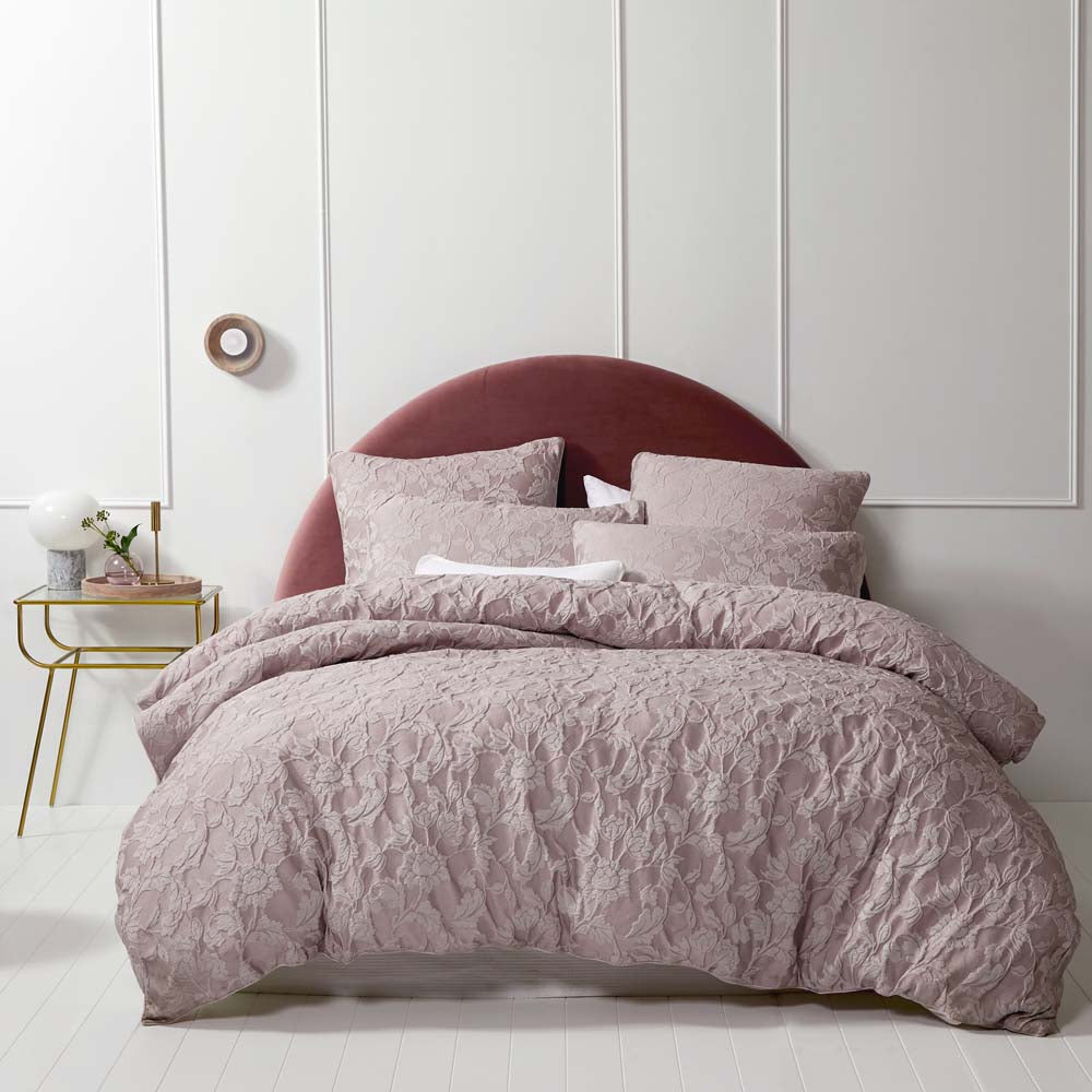Super King Size Prairie Blush Vintage - Inspired Quilt Cover Set