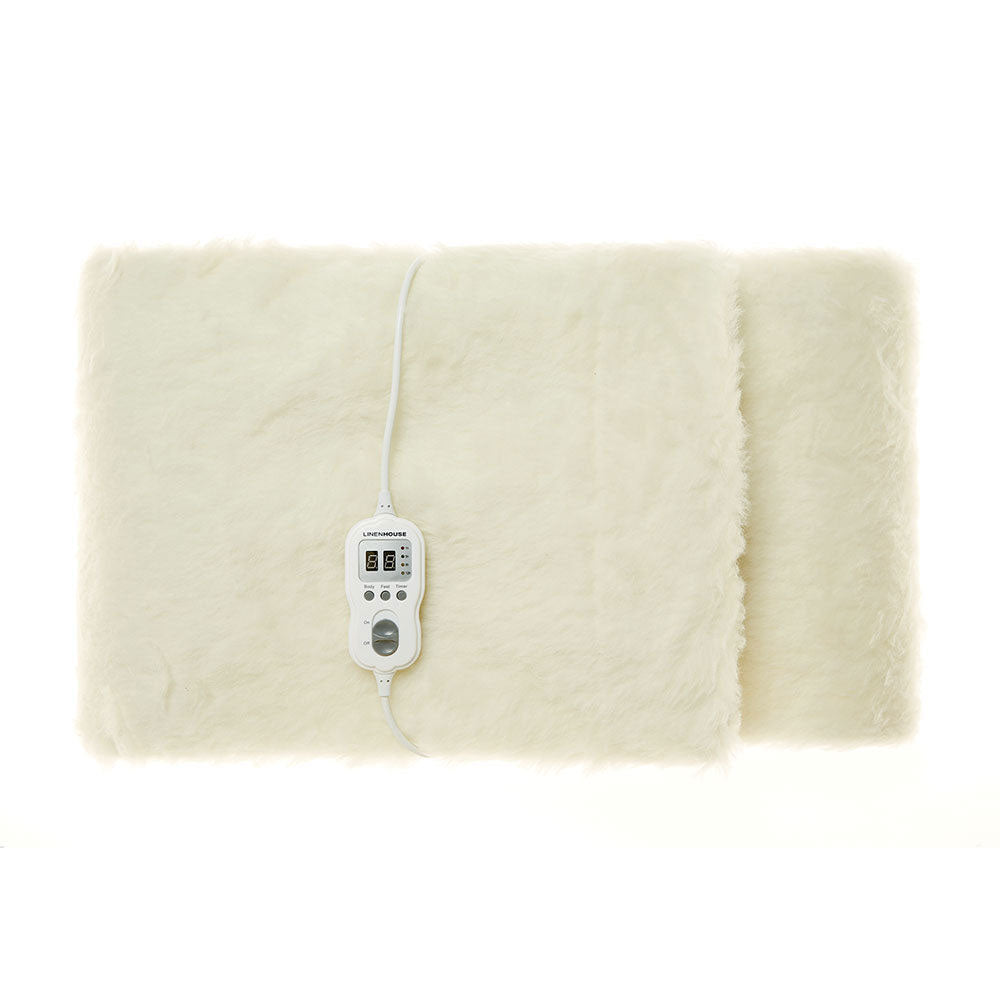 Australian Wool Multi-Zone Electric Blanket for Long Single Right Bed