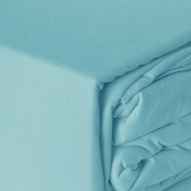 Single Bed Aqua Micro Flannel Sheet Set for a Cosy Night's Sleep
