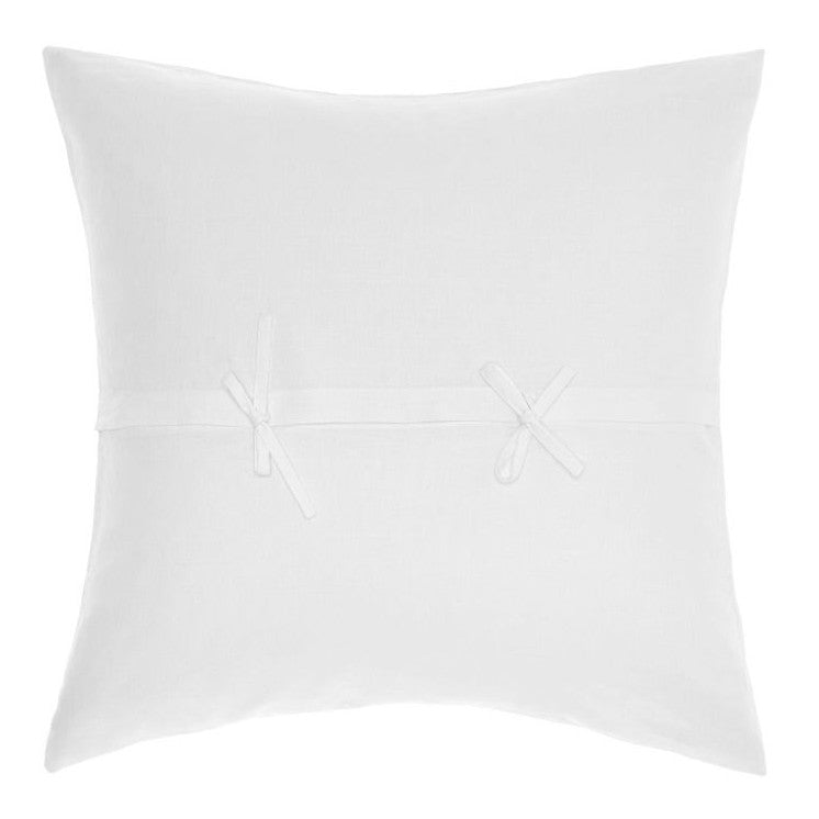 Soft and Durable Nimes White European Linen Pillowcase for All Seasons