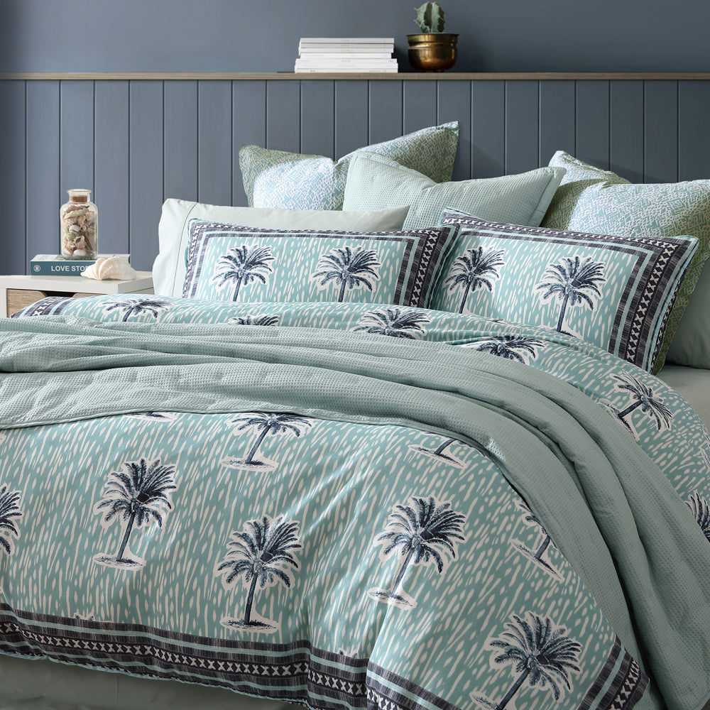 Luxurious Kimba King Size Bed Quilt Cover Set for a Coastal Bedroom Decor