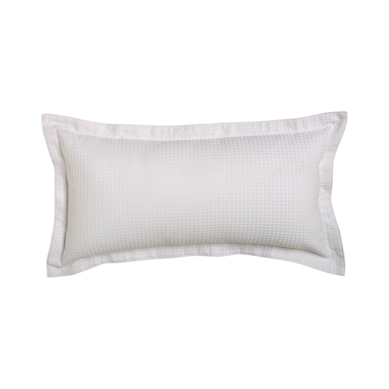 Logan and Mason's Ascot Long White Cushion with Premium Filling