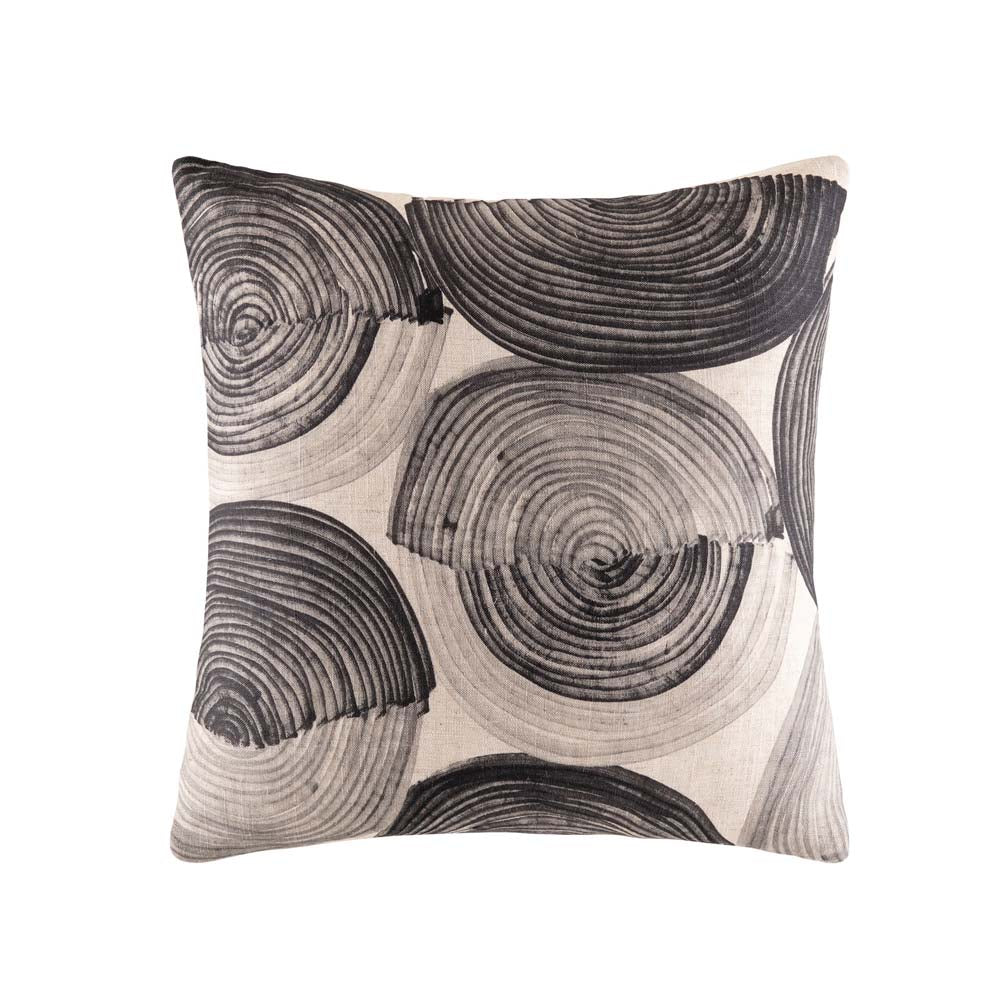 Stylish Nevada Black Square Embroidered Filled Cushion for Interior Decoration