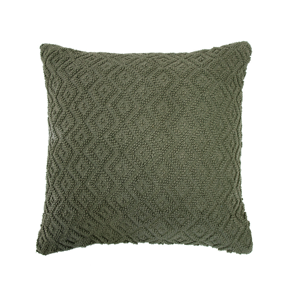 Bambury Sennet Olive Square Decorative Filled Couch and Bed Cushion