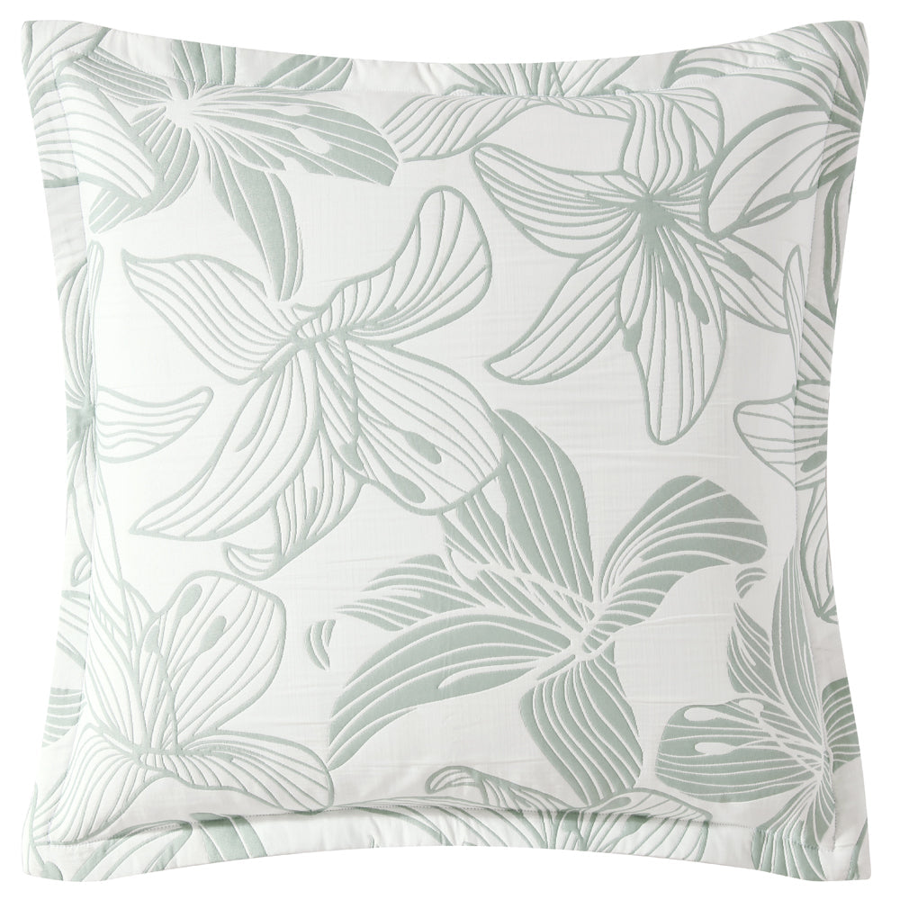 European-style Grace Sage Pillowcase for a Fresh and Modern Bedroom Decor