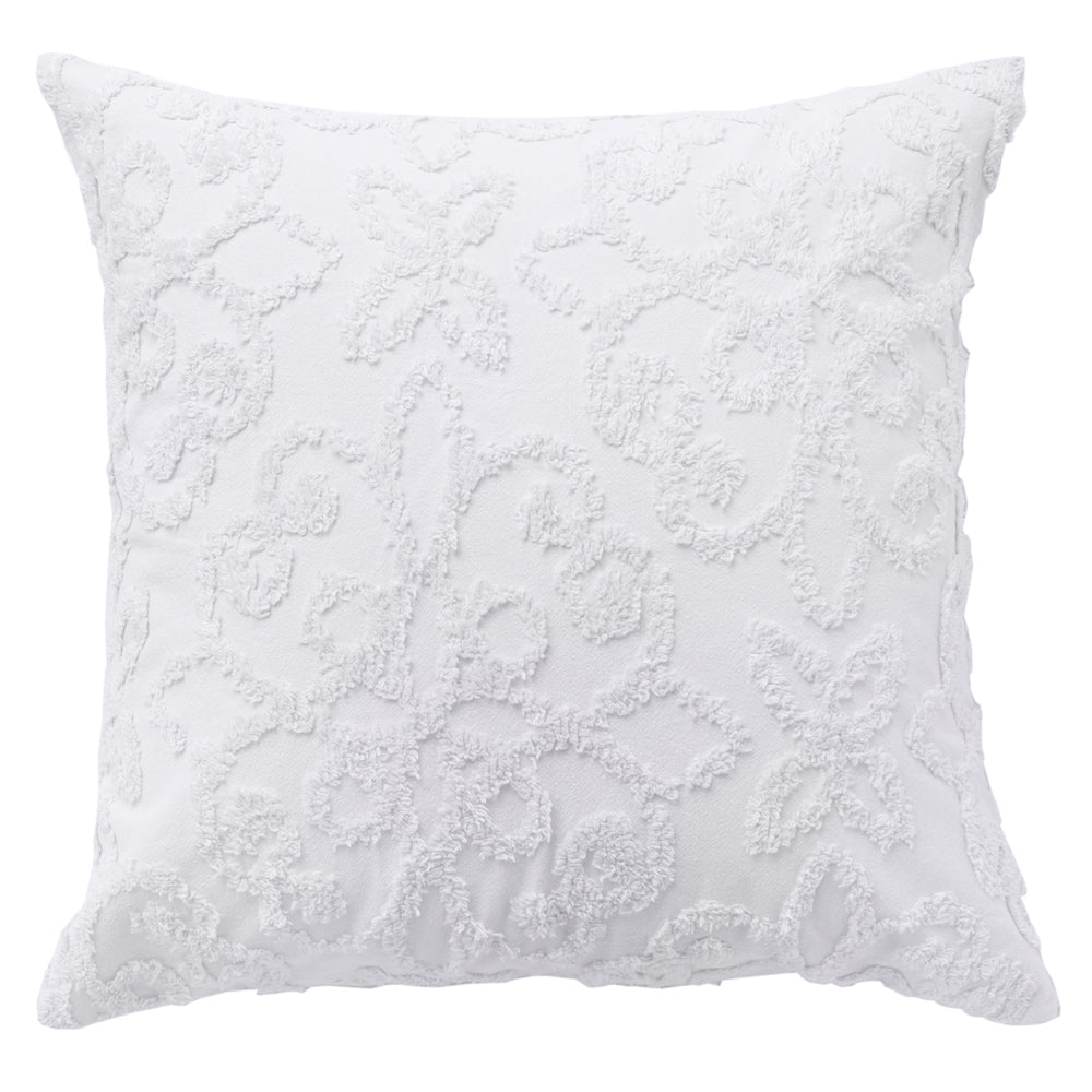 Soft and Elegant Bianca Ella White European-Sized Pillowcase