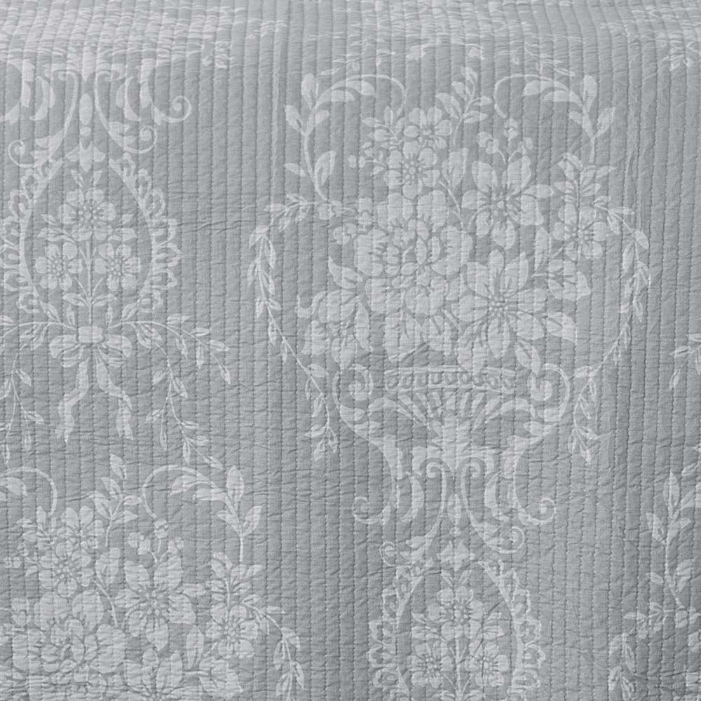 Elegant Florence Grey Bedspread Set for King-Size Bed