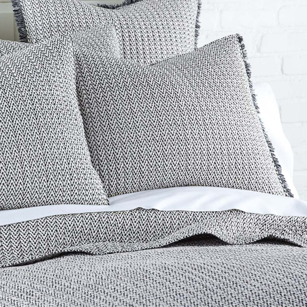 Jenny Mclean King Size Cotton Coverlet Set with Fringing and Classic Print
