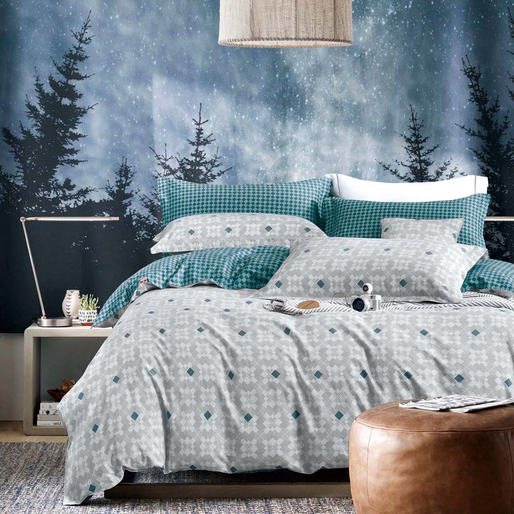 Harrison Multi - Patterned King - Sized Bed Quilt Cover Set