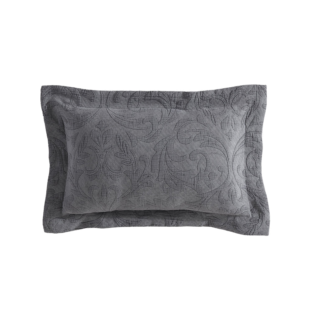 Marbella Charcoal Breakfast Decorative Filled Cushion for Bedroom Luxury