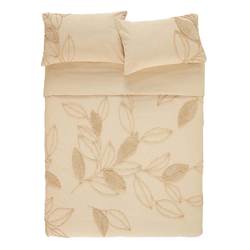 Queen-Size KAS Hedgerow Cream Luxury Quilt Cover Set