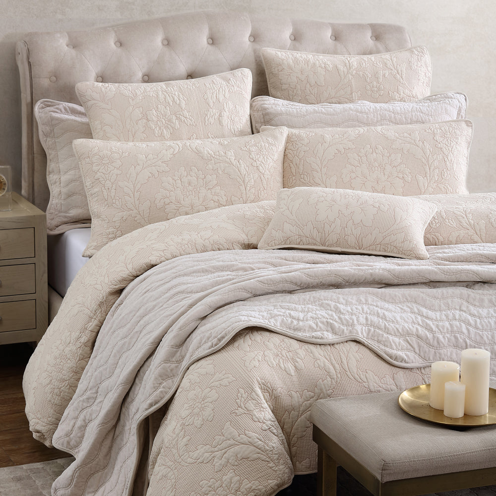 Fleur Sand King Size Bed Quilt Cover Set for a Luxurious Bedroom Decor