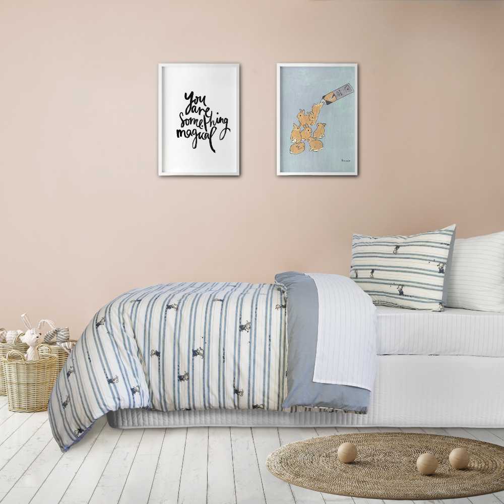 Double Bed Logan Denim Playful Quilt Cover Set