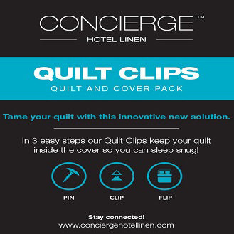 Innovative Quilt and Quilt Cover Fixing Clips for a Snug Sleep