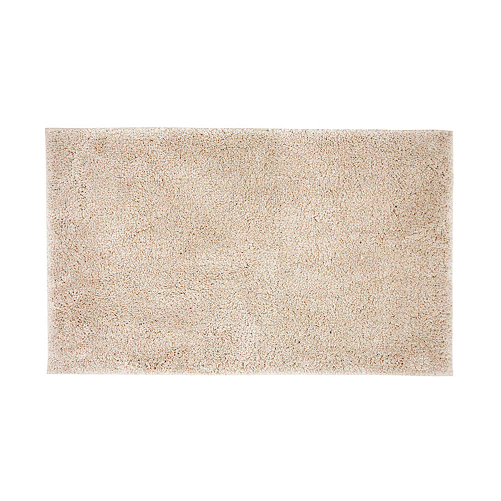 Large-Sized Microplush Buff Bathroom Mat for a Stylish Look