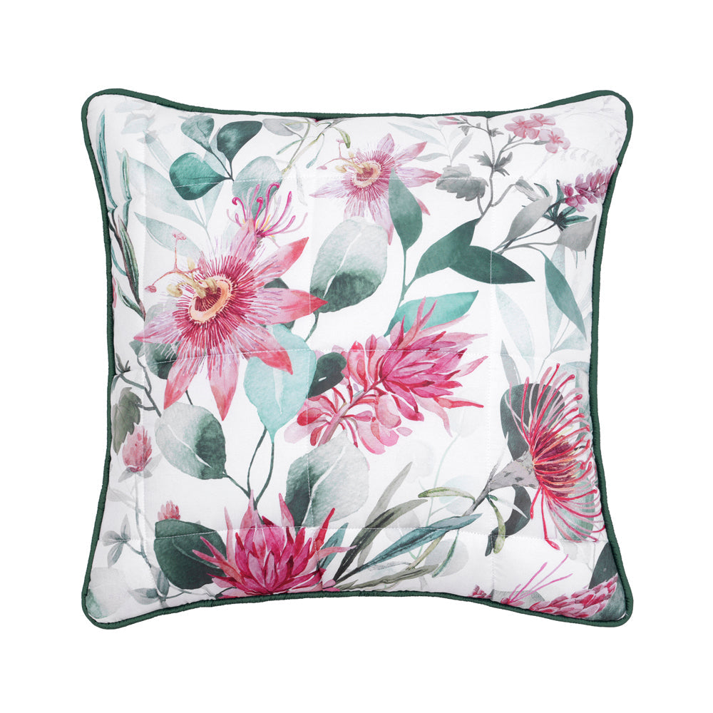 Bianca Nikita White Square-Shaped Filled Decorative Cushion