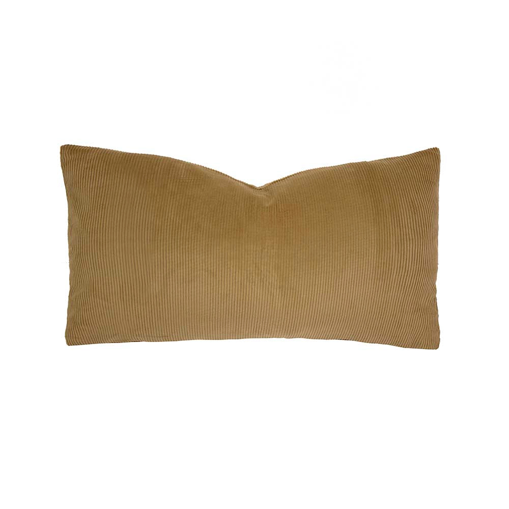 Bambury Sloane Flax Soft Long Cotton Corduroy Filled Cushion