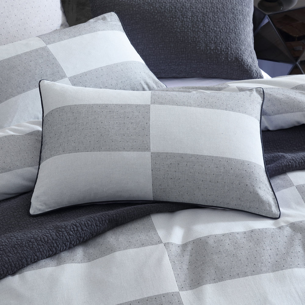 High - Quality Region Grey Quilt Cover Set for Queen - Sized Bed
