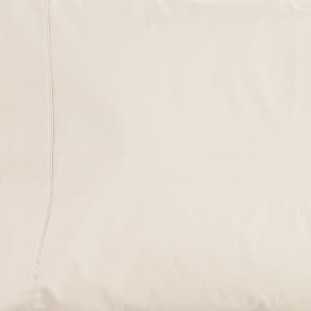 La Via Luxury 100% Cotton 400 Thread Count Ivory Standard Pillowcase Set of 2