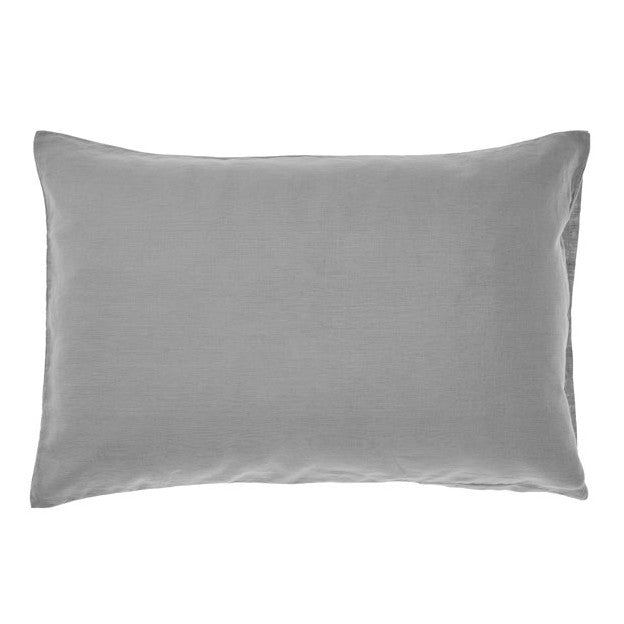 Linen Standard Pillowcase in Nimes Ash Color