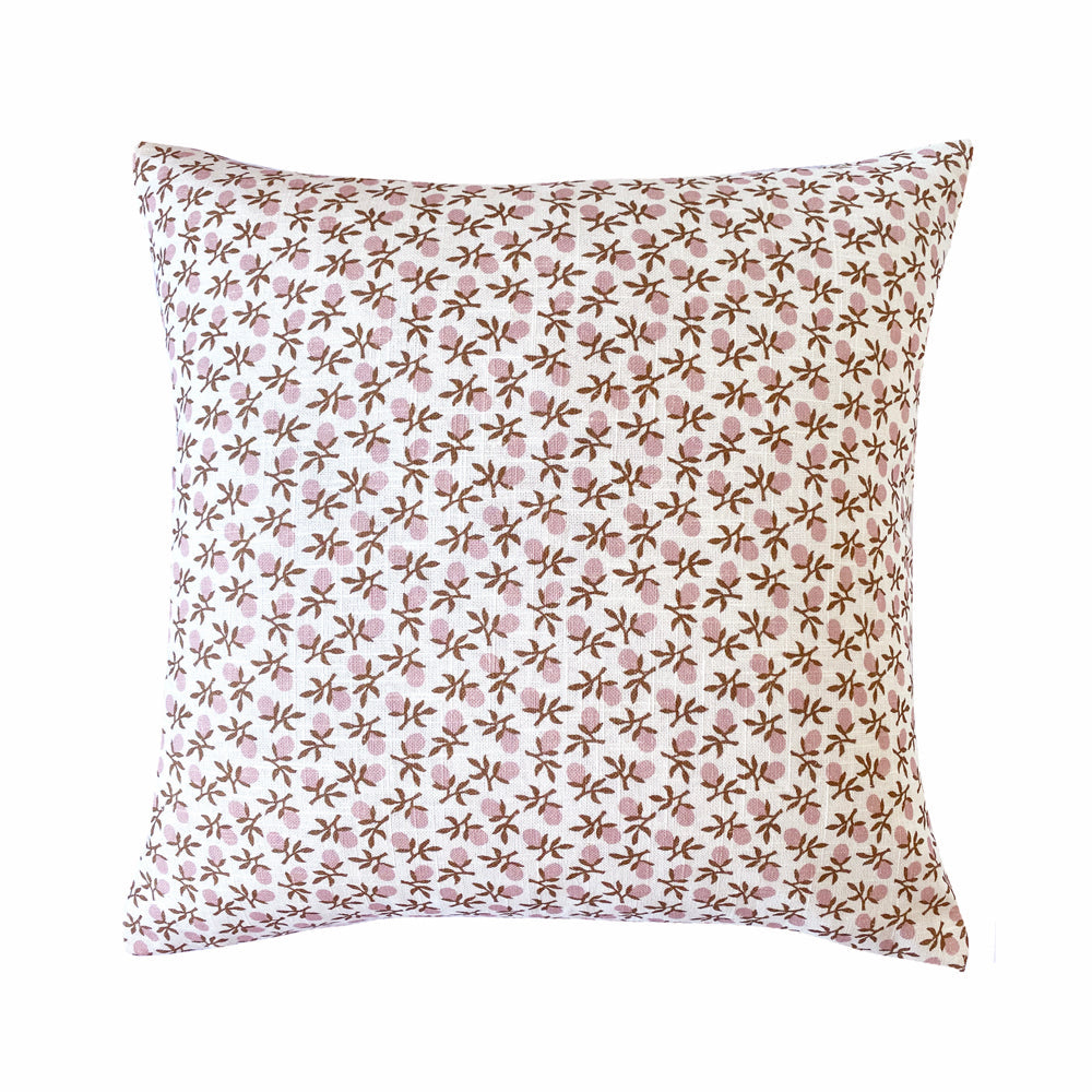 Pink Summer Rose Peony Stylish Square Filled Decorative Cushion