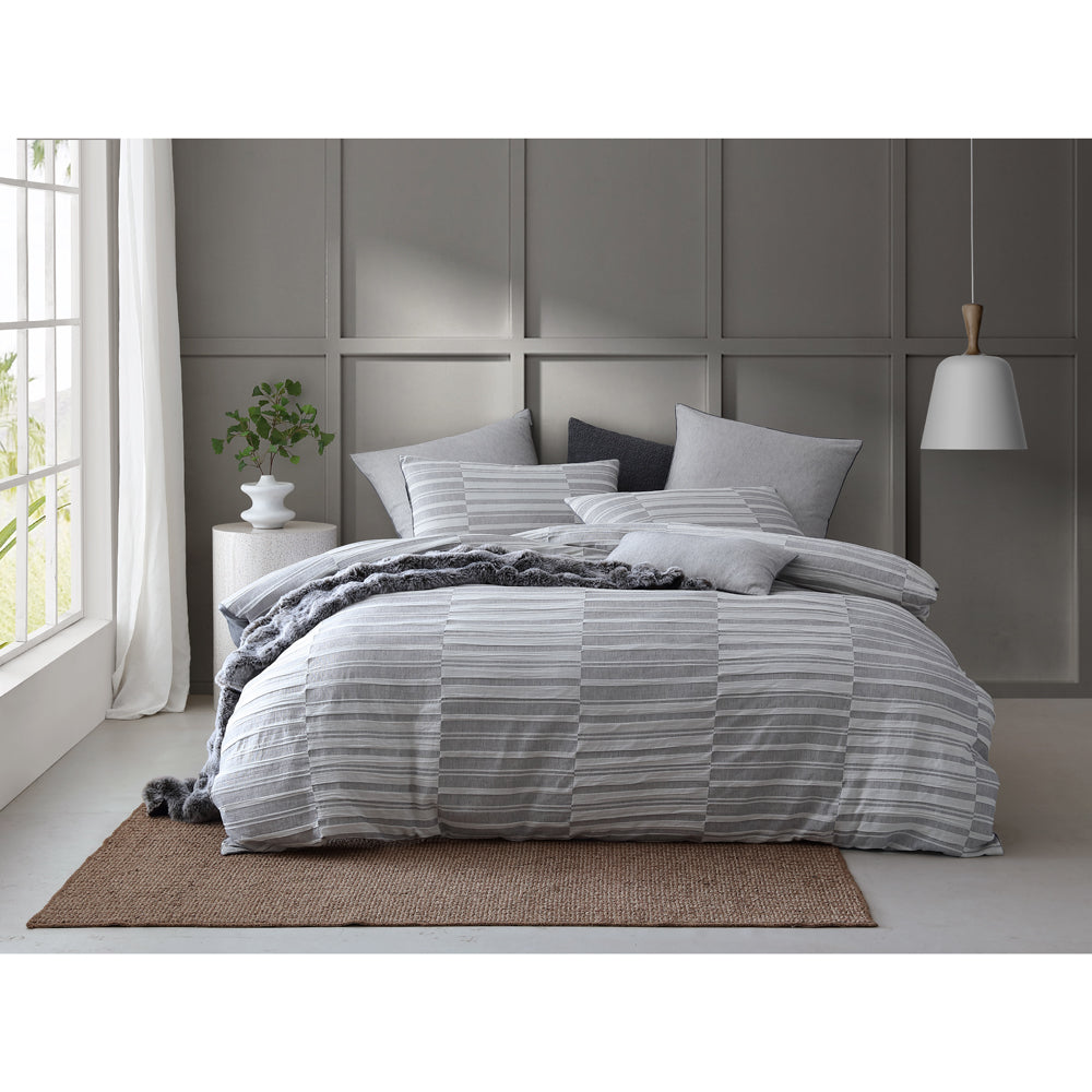 Platinum Logan and Mason Balmoral Ash Queen - Sized Bed Quilt Cover Set for a Stunning Bedroom Decor