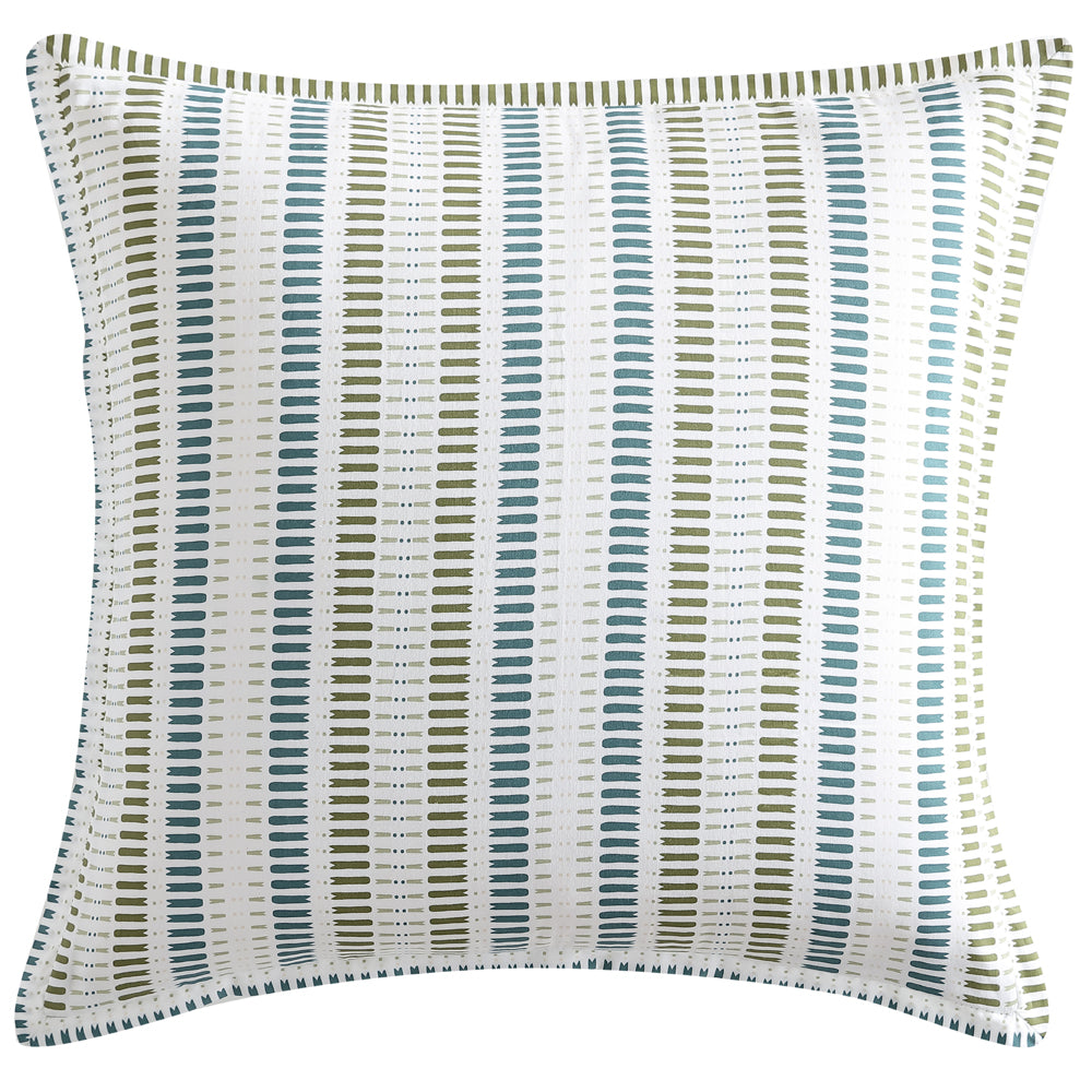 Stylish Hemsworth Charcoal European Pillowcase with Contemporary Stripe Design