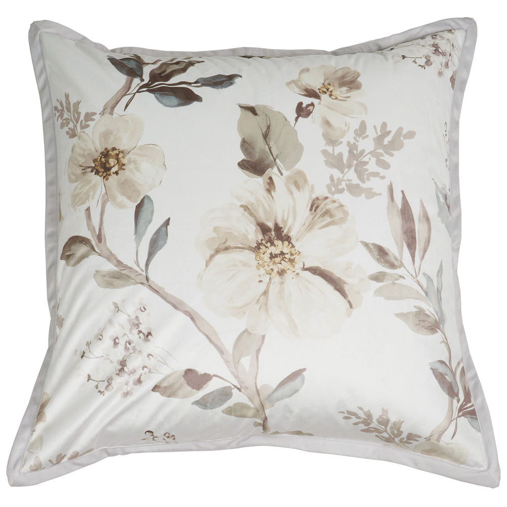 Bianca Kara European Pillowcase in Elegant Grey Shade