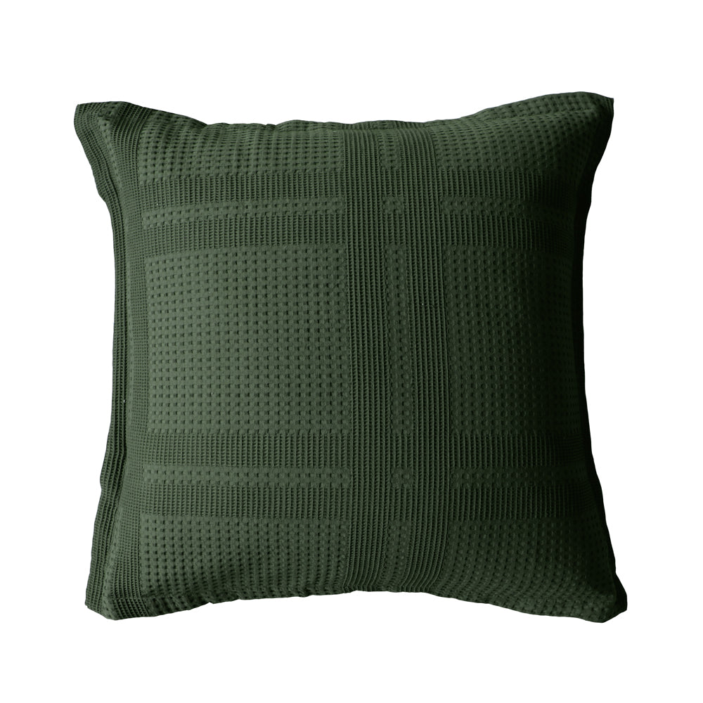 Bianca Sussex Style Forest Green Square Filled Decorative Cushion for Home