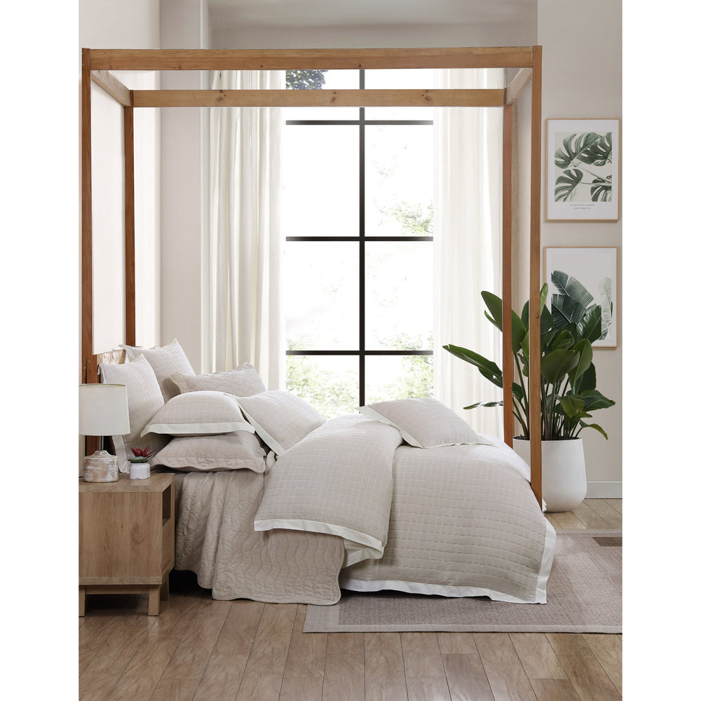 Kingston Stone King - Sized Bed Quilt Cover Set with a Masculine Charm