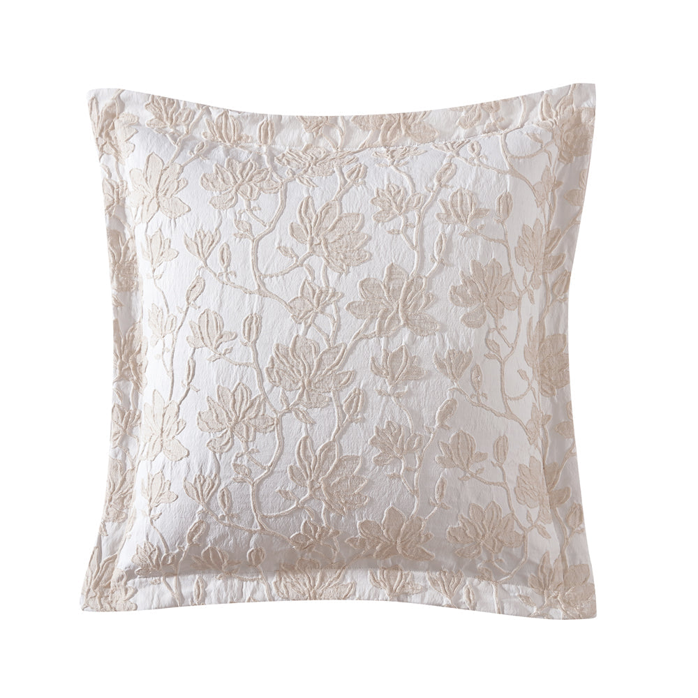 Exquisite Bloom Stone Square Filled Decorative Cushion for Bedroom