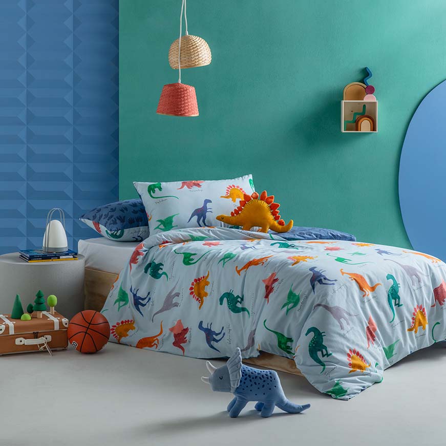 Adorable KAS Kids Filled Triceratops Novelty Cushion