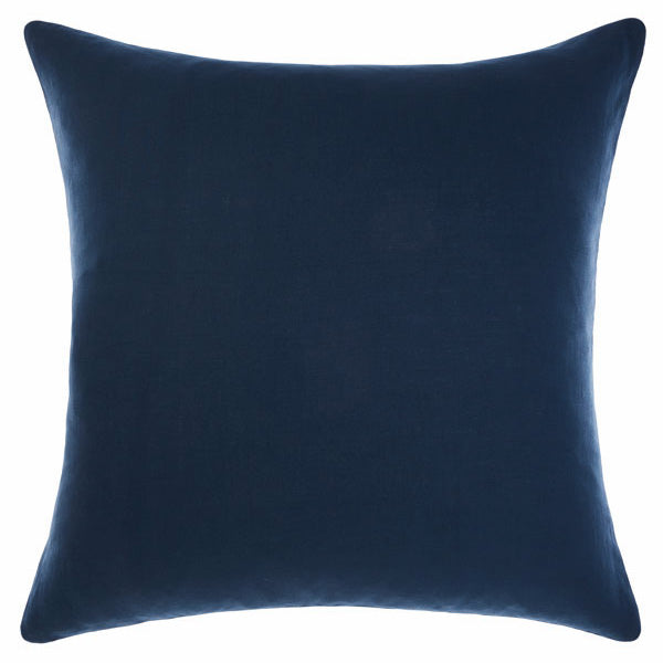 Navy Nimes European Linen Pillowcase - Soft, Durable & All - Year - Round