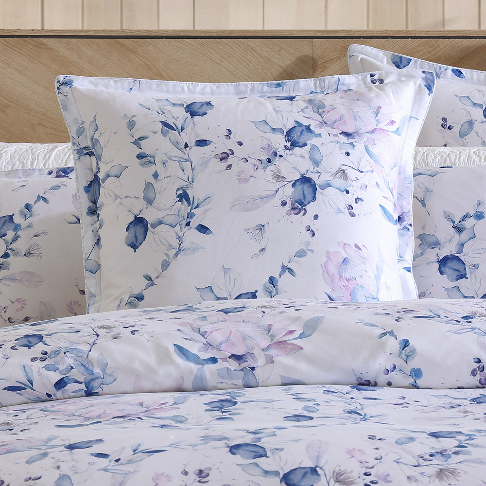 Millicent Chambray Queen Size Bed Quilt Cover Set for a Serene Bedroom Decor