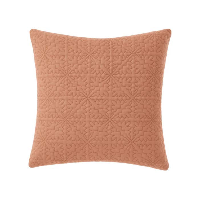 Isadora Brandy Square-Shaped Fully Filled Decorative Cushion