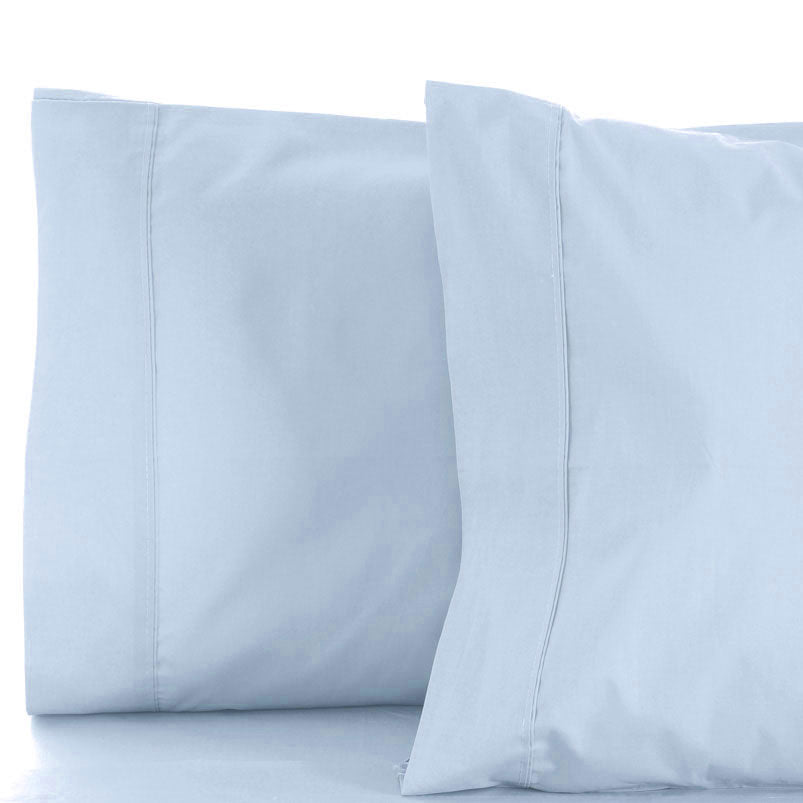 La Via King Bed Mega 400TC 100% Cotton Flat Sheet in Seafoam Color