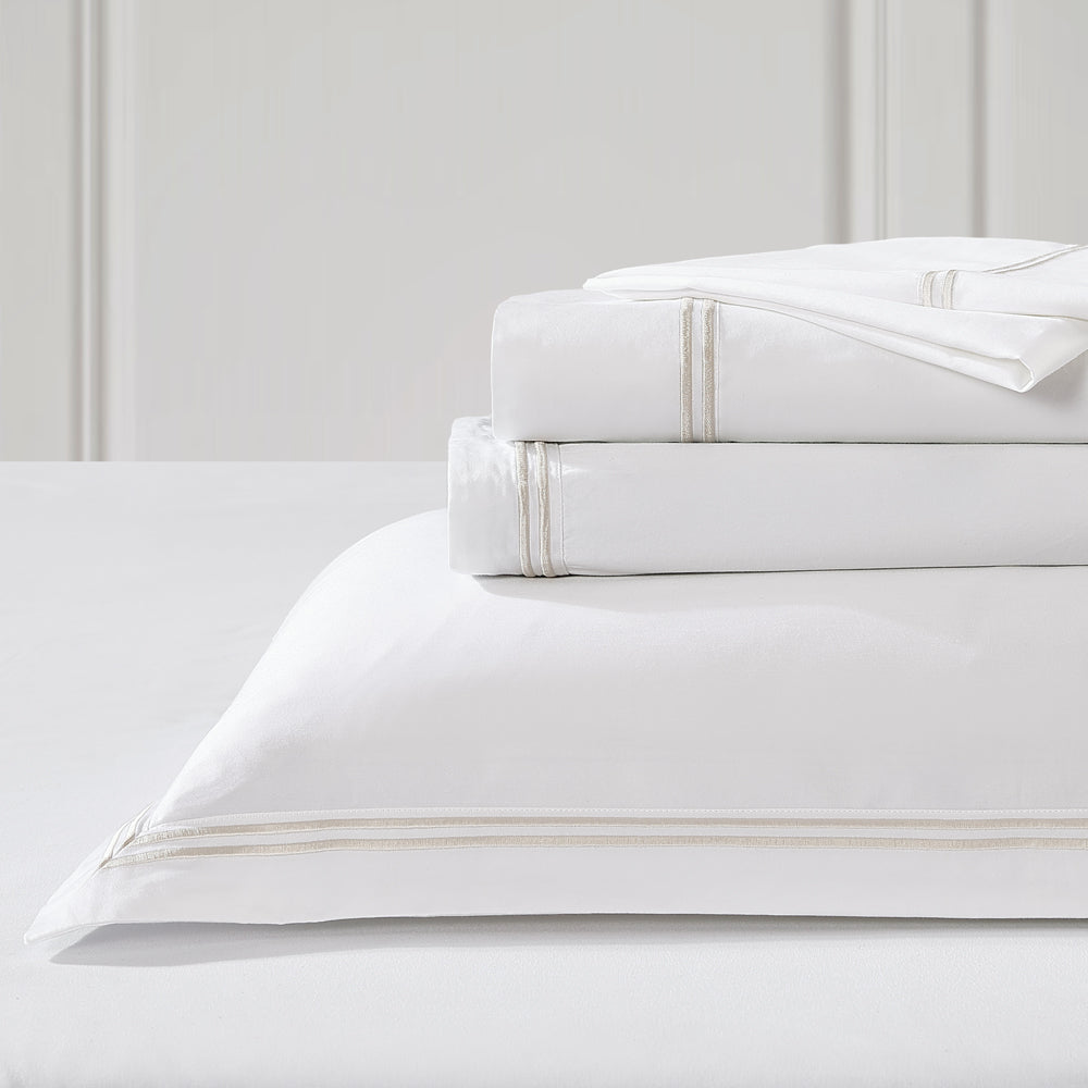Queen-Sized Santiago Stone Bed Sheet Set with 50cm Dimensions