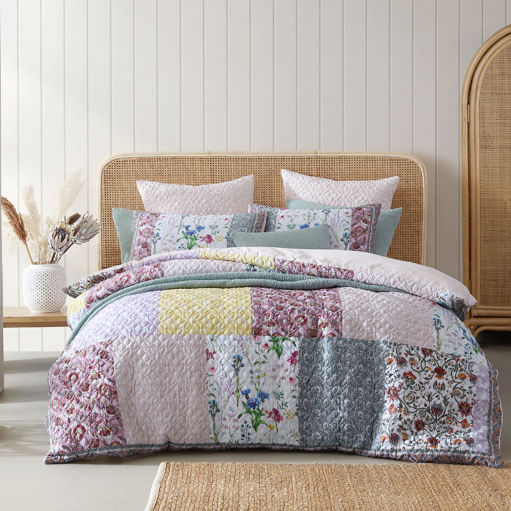 Super King Size Bodhi Pink Quilt Cover Set by Logan and Mason