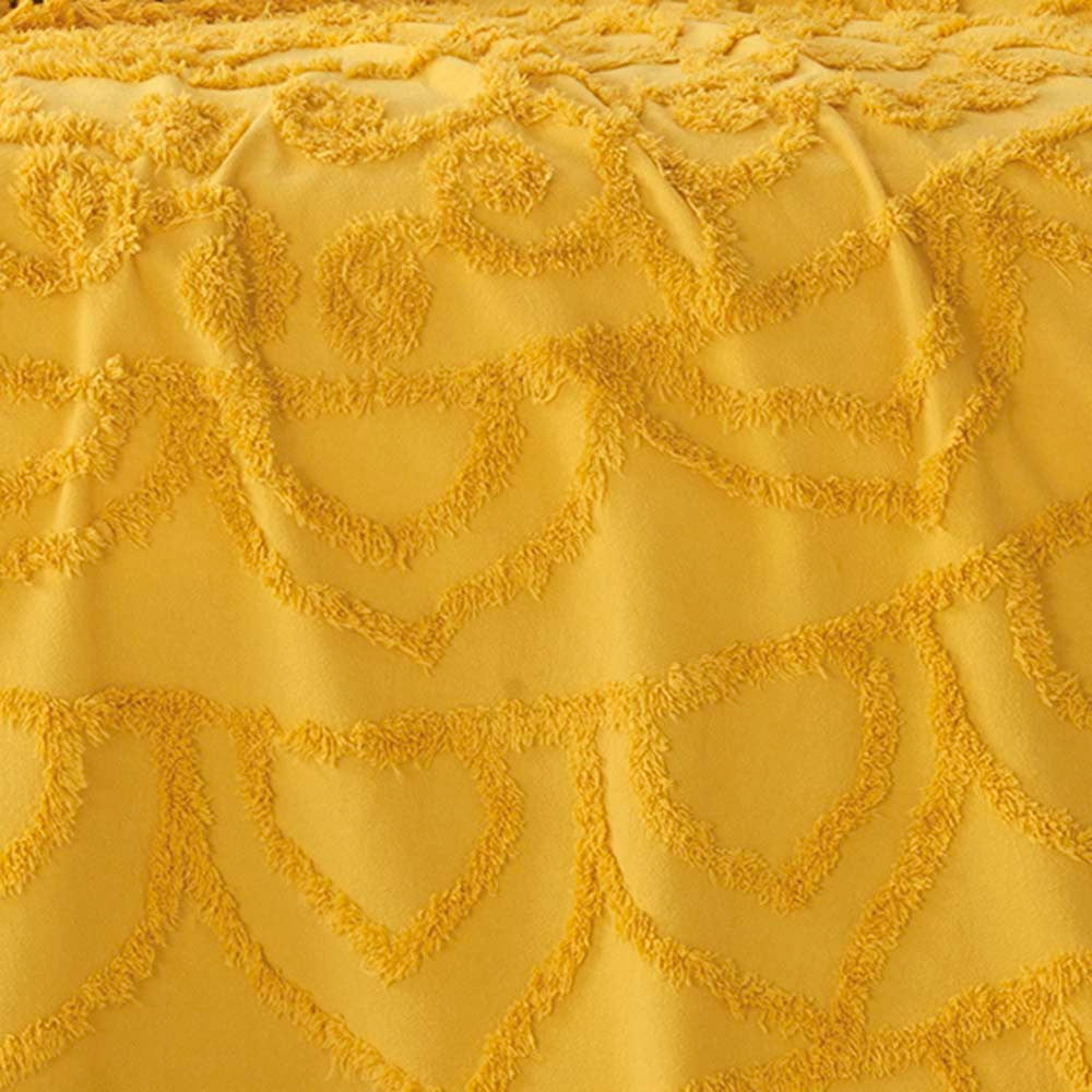 Single Bed Santorini Mustard Bedspread Set for a Stylish Bedroom Decor