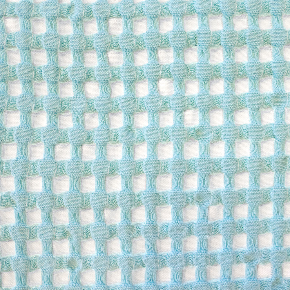 Luxurious Two - toned Reversible Dora Aqua Waffle Throw