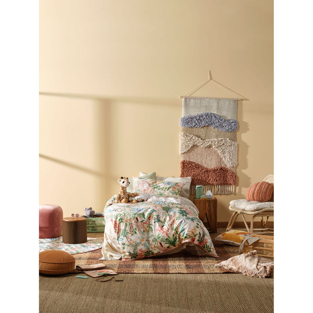 Linen House Kids Queen - Sized Gentle Giants Reversible Multi Quilt Cover Set