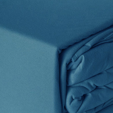 Single Bed Steel Blue Micro Flannel Sheet Set with Softness and Warmth