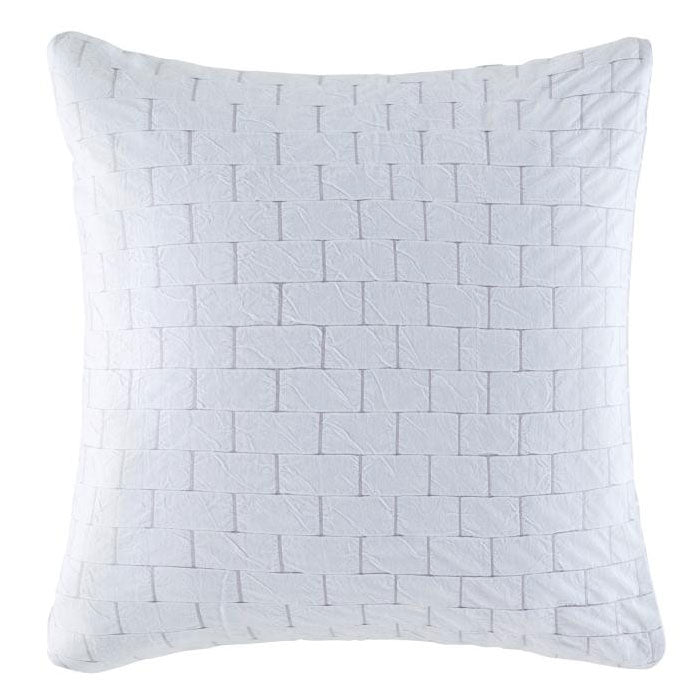Fletcher European-Style White Pillowcase with Modern Appeal