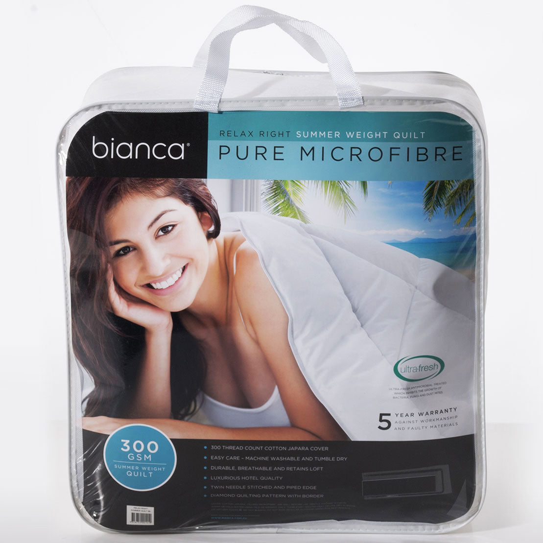 High - Quality Relaxing Right Summer Super King Microfibre Quilt (Doona) with 300GSM Fill
