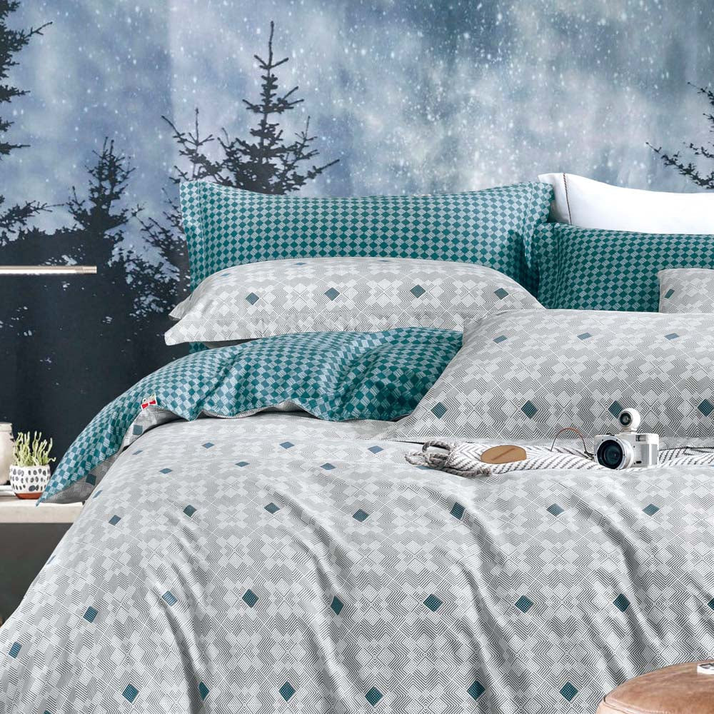 Harrison Multi - Patterned King - Sized Bed Quilt Cover Set