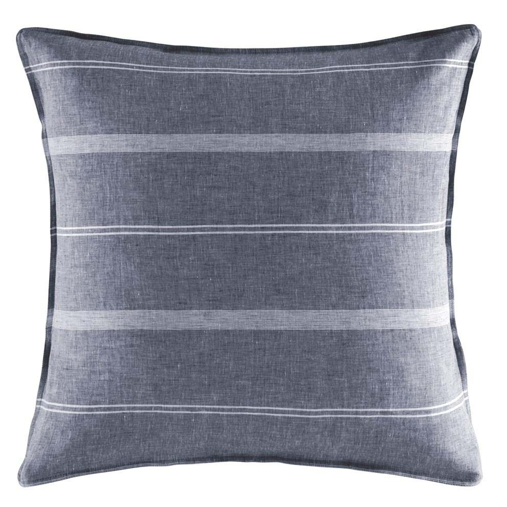 Navy European Pillowcase - Balmoral's Soft Linen Cotton Blend
