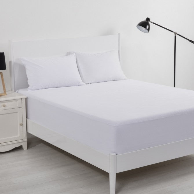 Luxurious Velour Touch Waterproof Cotton Mattress Protector for King Single Bed